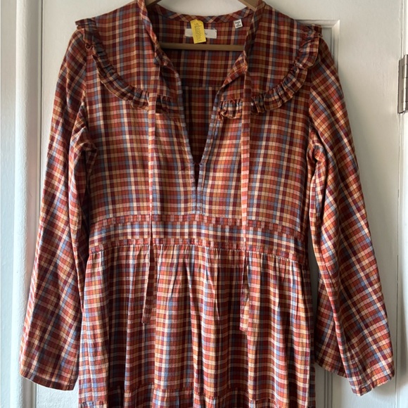 Doen Brown Plaid Dress - Picture 5 of 9